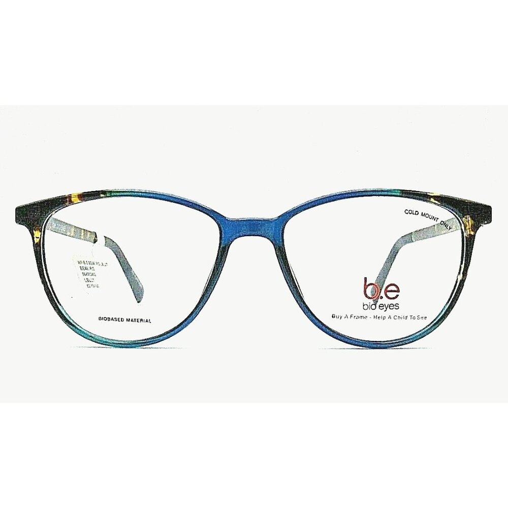 Be Bio Eyes Iris Biobased Blue & Tortoise Eyeglasses Frame Size 52-16-140 - Sust